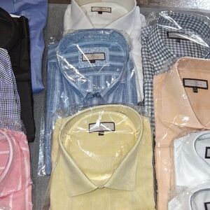 Classic Slim Fit Dress Shirts ($40 ea.) Buy 2 or more, $35ea.4 lien,rest cotton